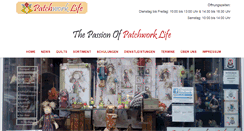 Desktop Screenshot of patchwork-life.de